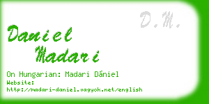 daniel madari business card