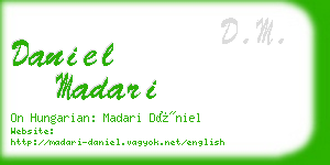 daniel madari business card